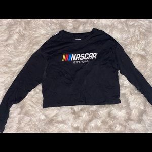 Slightly worn NASCAR crop top.